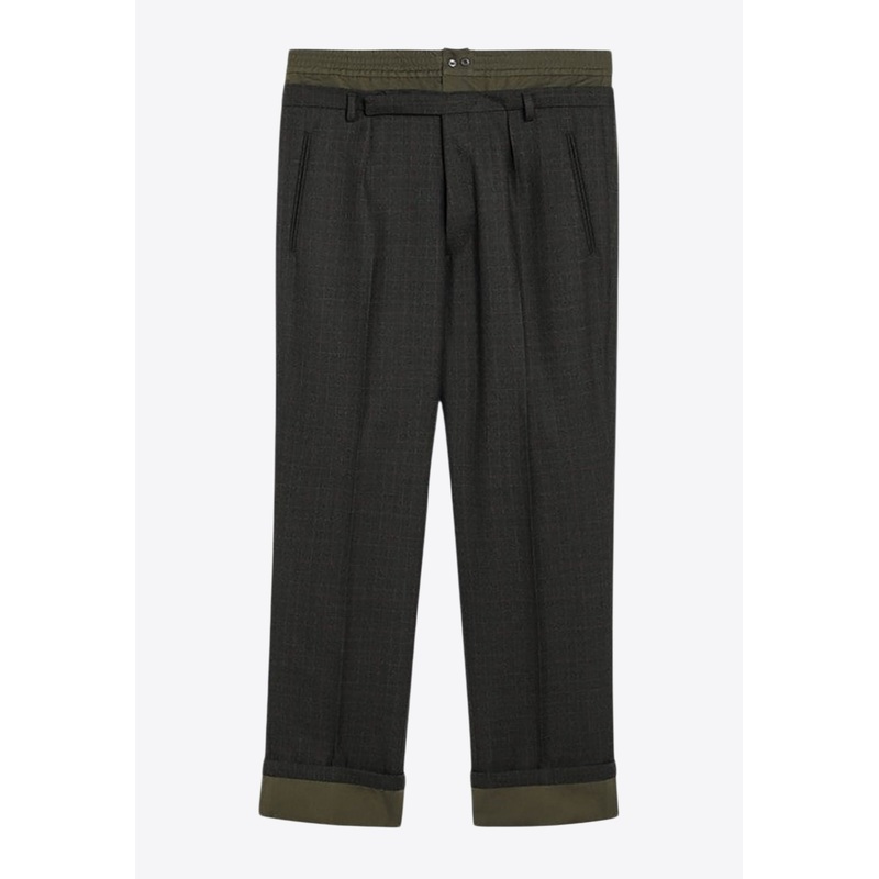 Double Waistband Tailored Pants