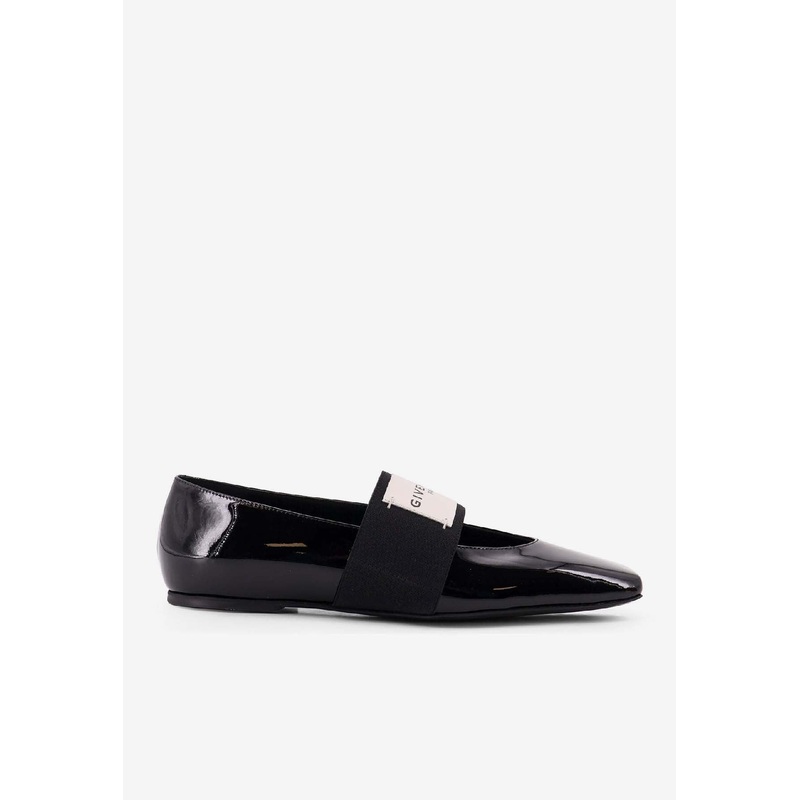 Label Patent Leather Ballet Flats