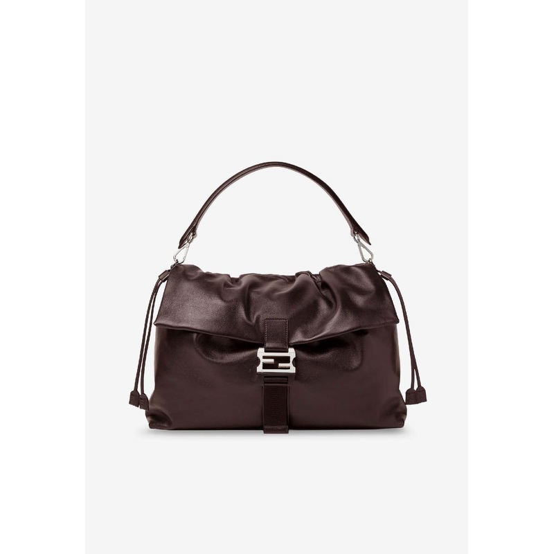 Maxi Flux Leather Shoulder Bag