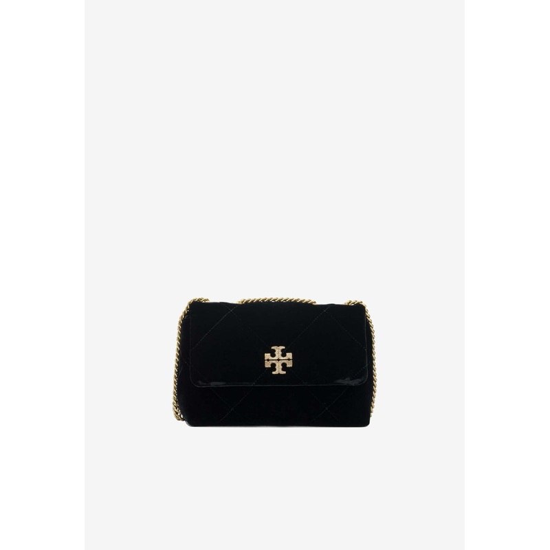 Small Kira Diamond Quilt Velvet Shoulder Bag