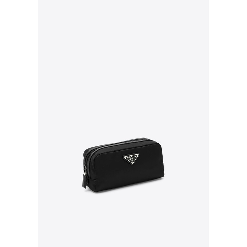Triangle Logo Zipped Pouch
