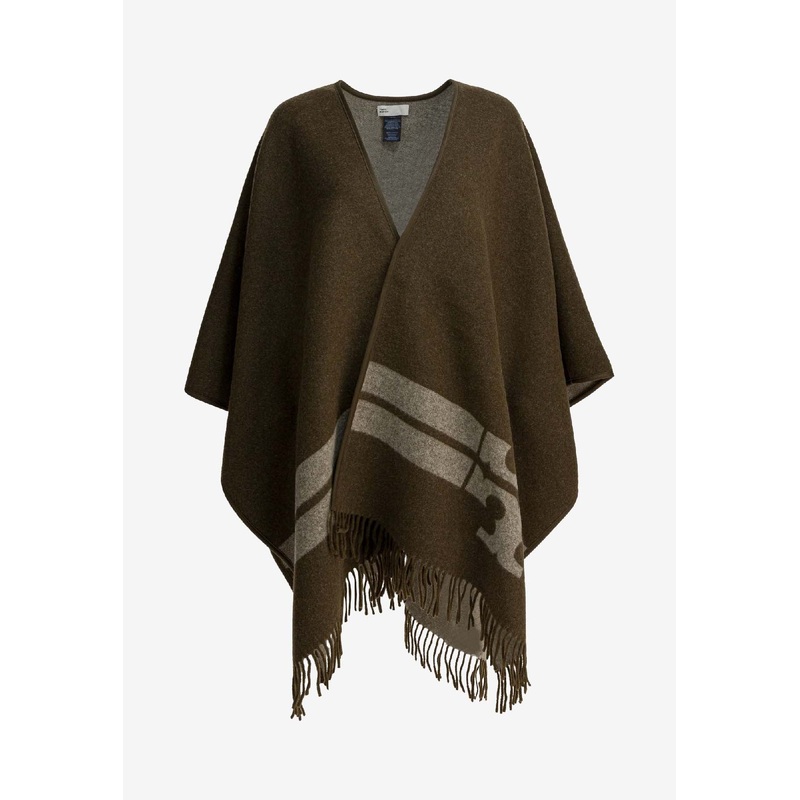 Wool Fringed Poncho