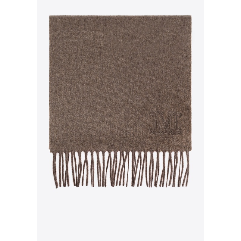 Wsdalia Monogram Embroidered Cashmere Scarf