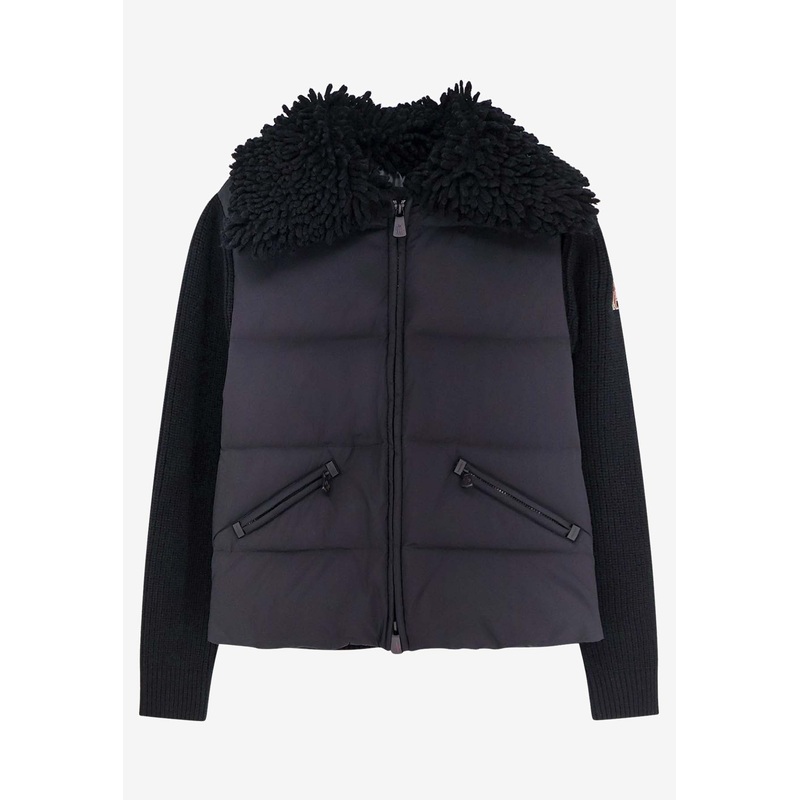 Zip-Up Padded Cardigan