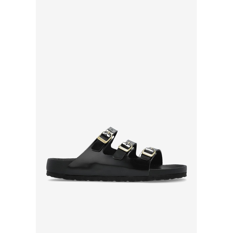 Florida Lacquer Leather Slides