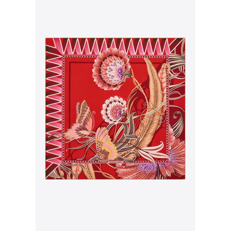 Giada Print Silk Scarf