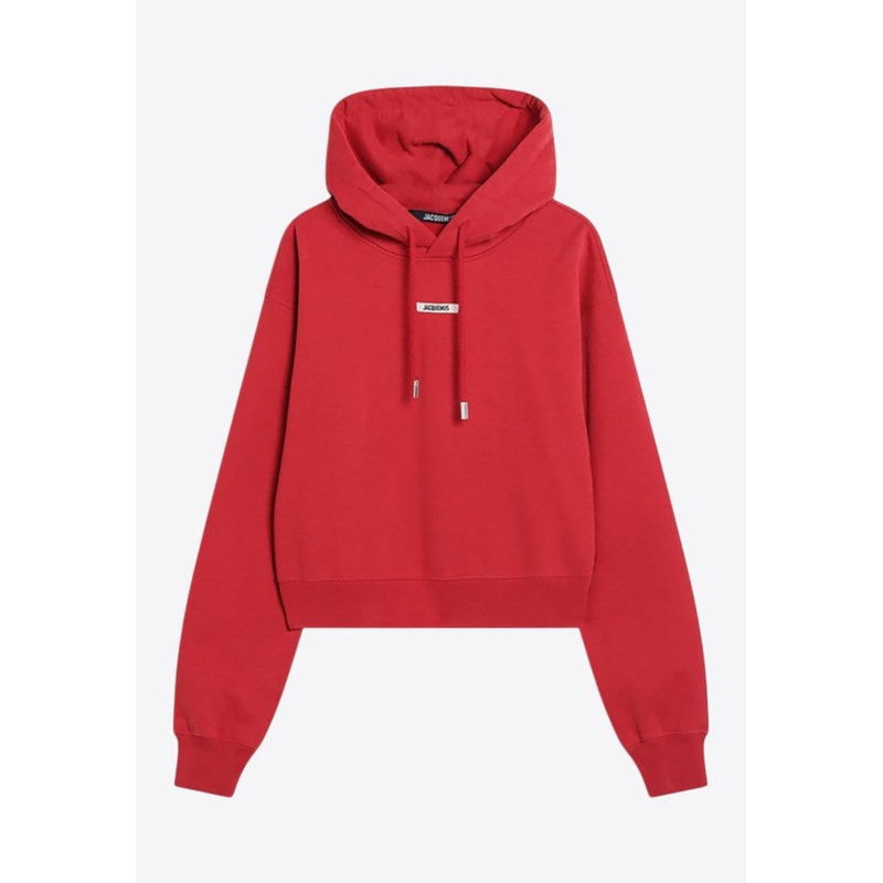 Gros Grain Cropped Hoodie