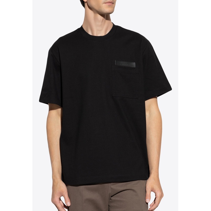 Leather Patch T-shirt