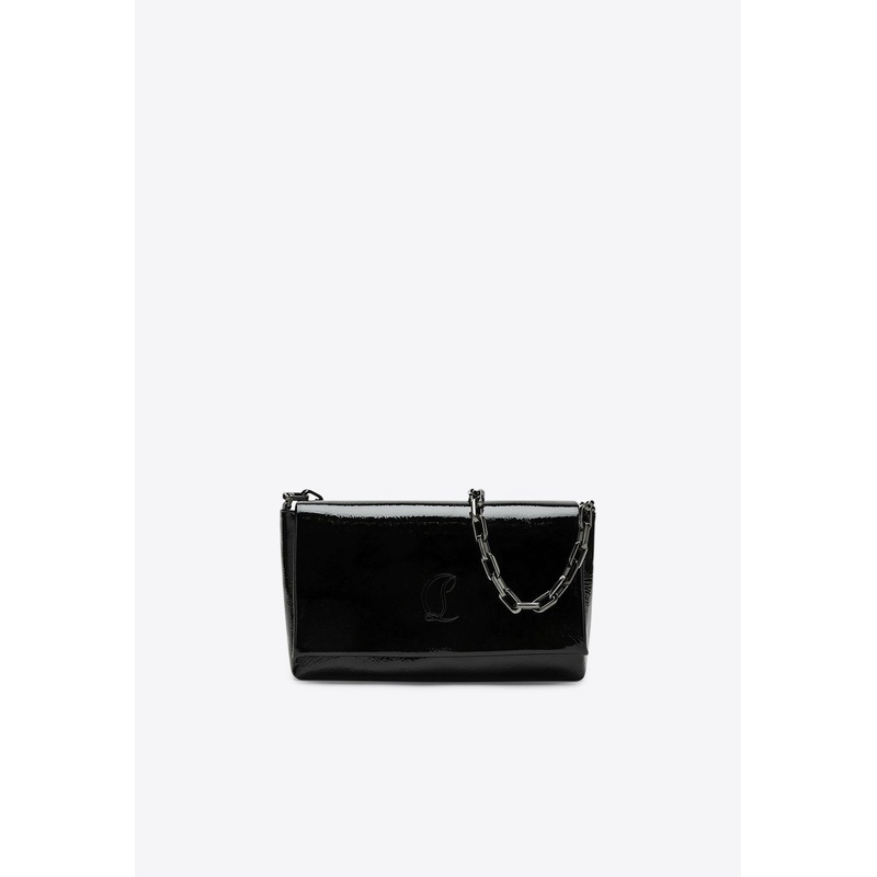 Loubi54 Patent Leather Clutch Bag