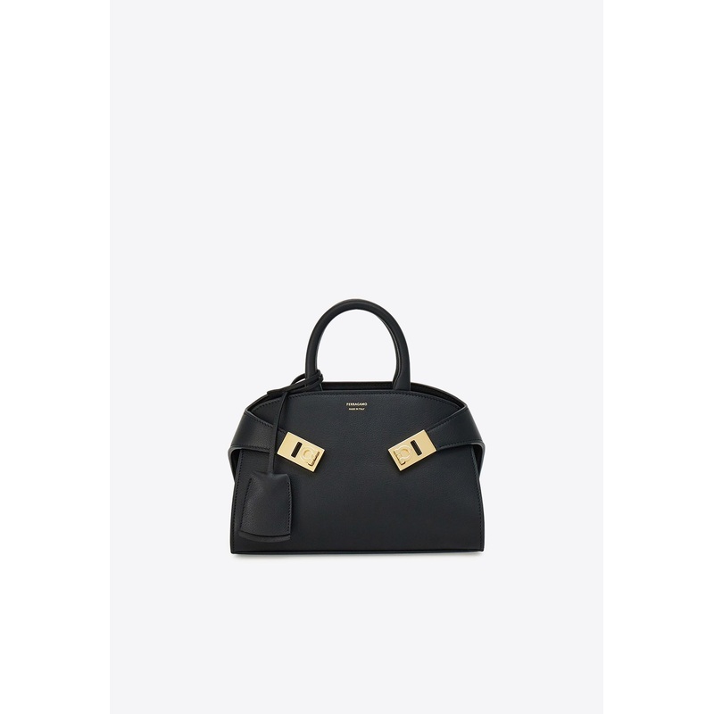 Mini Hug Top Handle Bag in Calf Leather
