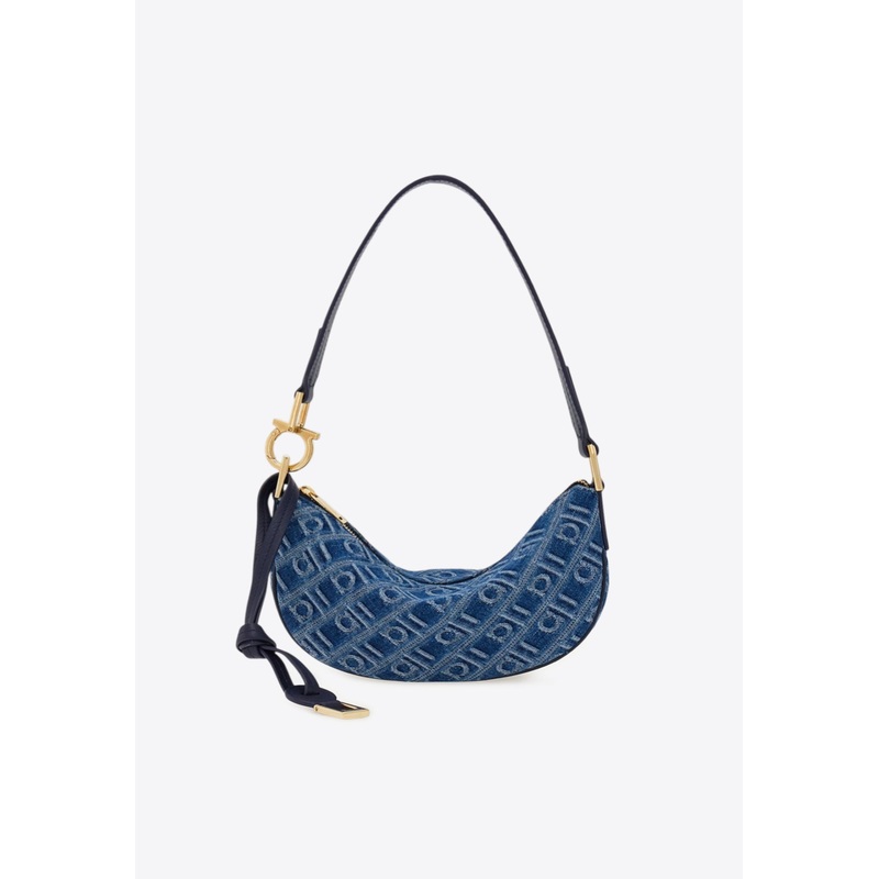 Mini Monogram Jacquard Denim Hobo Bag