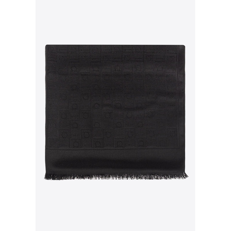 Monogram Fringe Scarf