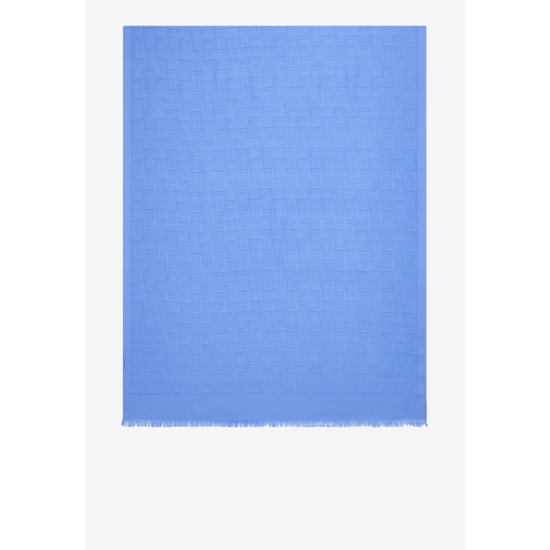 Monogram Fringed Scarf