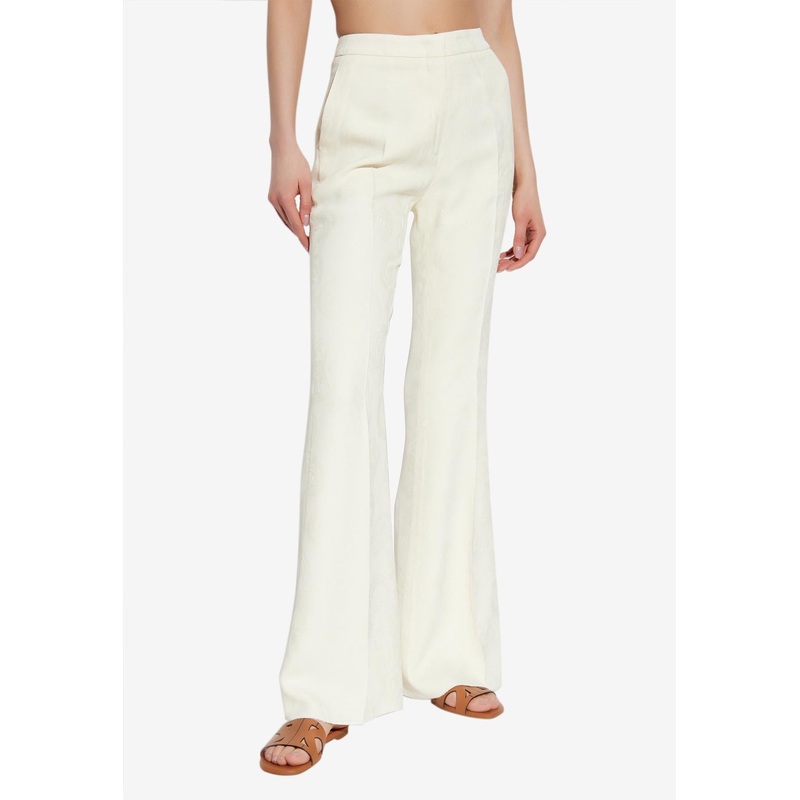 Paisley Jacquard Tailored Pants