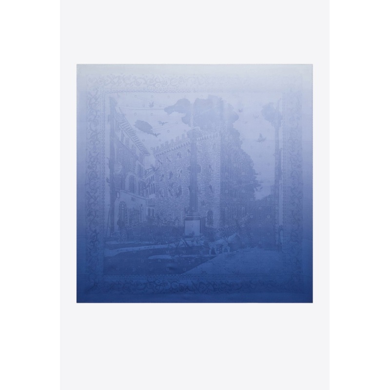 Palazzo Silk Jacquard Degrade Scarf