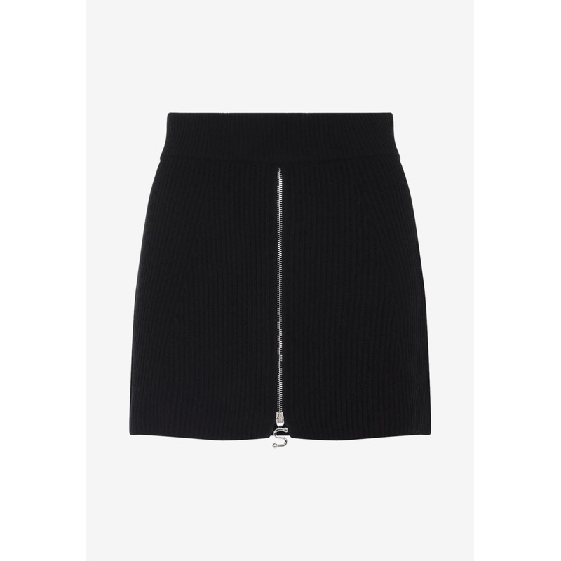 Refolo Mini Skirt in Wool and Cashmere