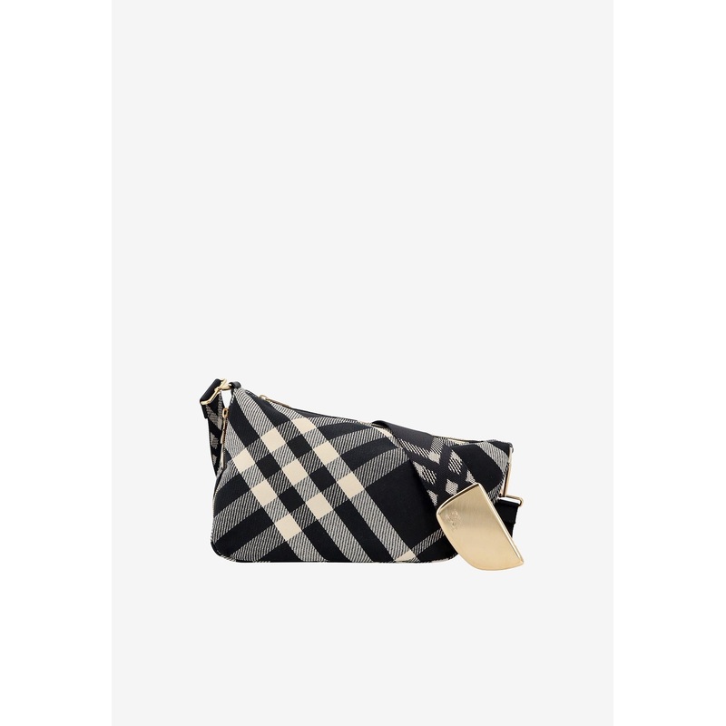 Shield Checked Shoulder Bag