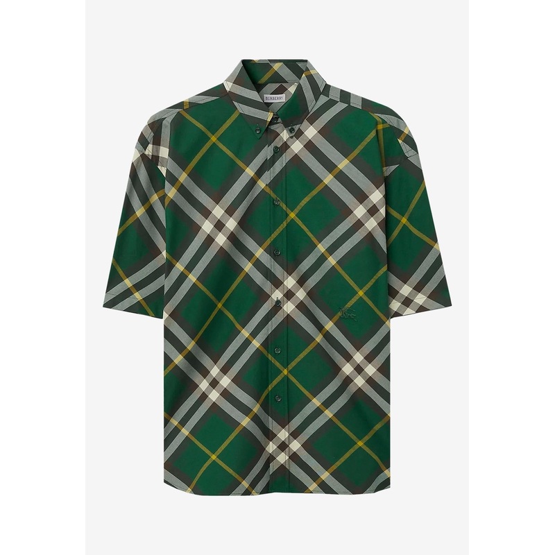 Short-Sleeved Checked Shirt
