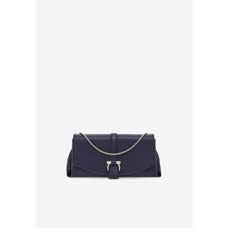 Small Front-Flap Leather Crossbody Bag