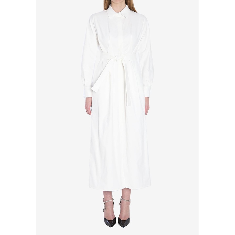 Arezzo Long-Sleeved Midi Shirt Dress