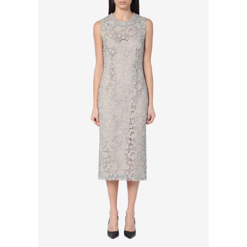 Floral Lace Midi Dress