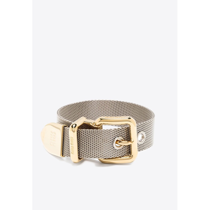 Logo Buckle Metal Bracelet