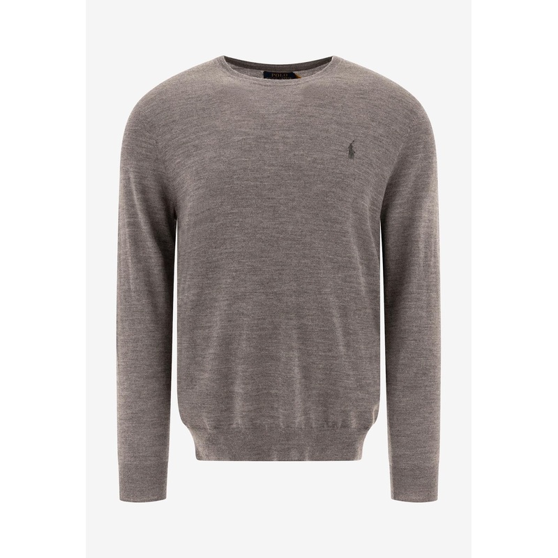 Logo Embroidered Crewneck Sweater