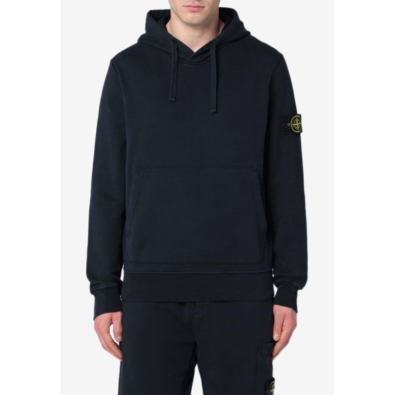 Logo Patch Hooded Sweatshirt