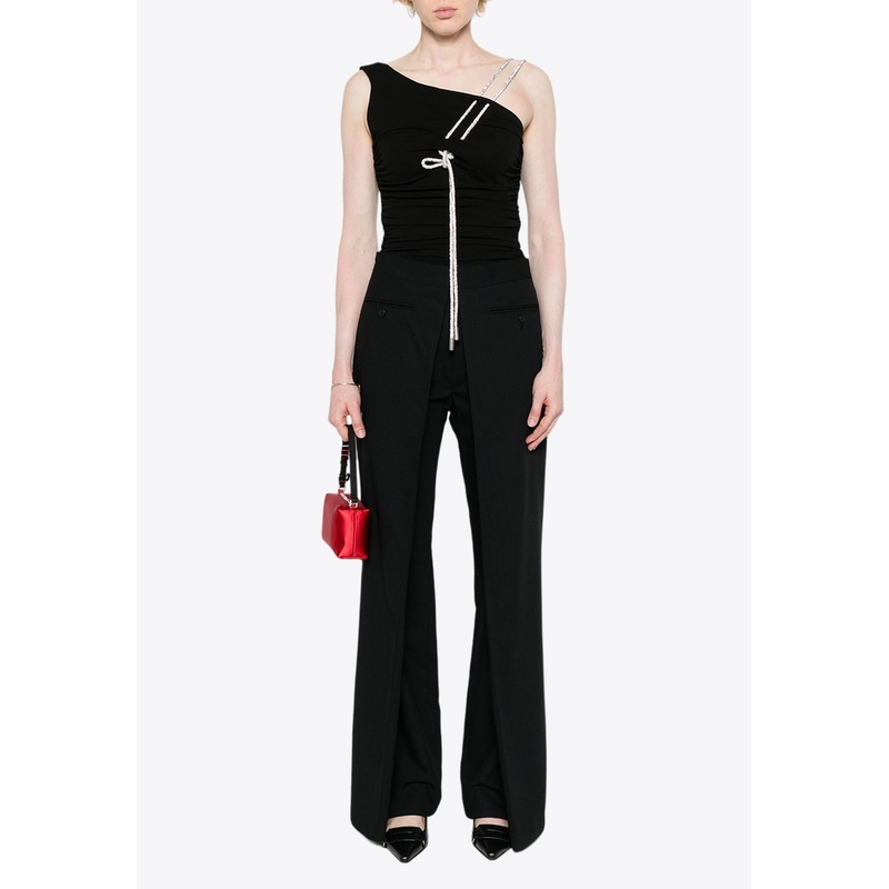 Ruched One-Shoulder Top