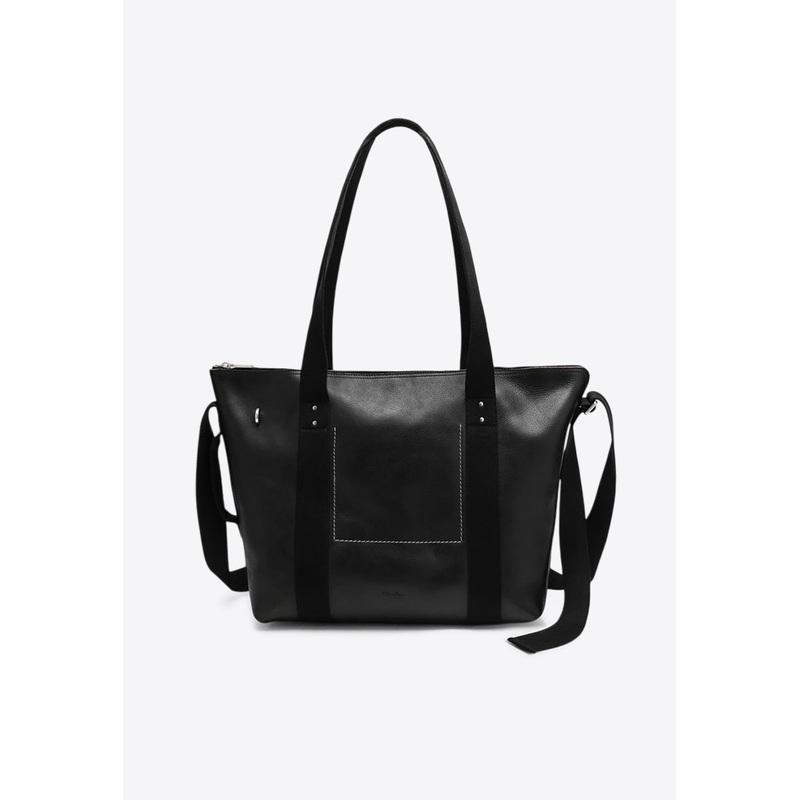 Trolley Leather Tote Bag