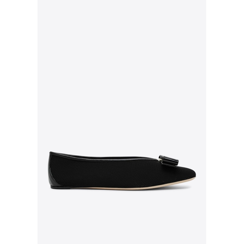 Vanna Vara Bow Mesh Ballet Flats