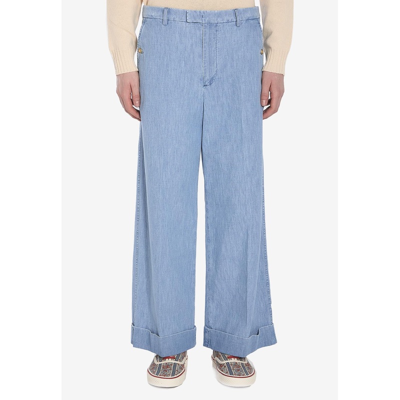 VLogo Wide-Leg Pants