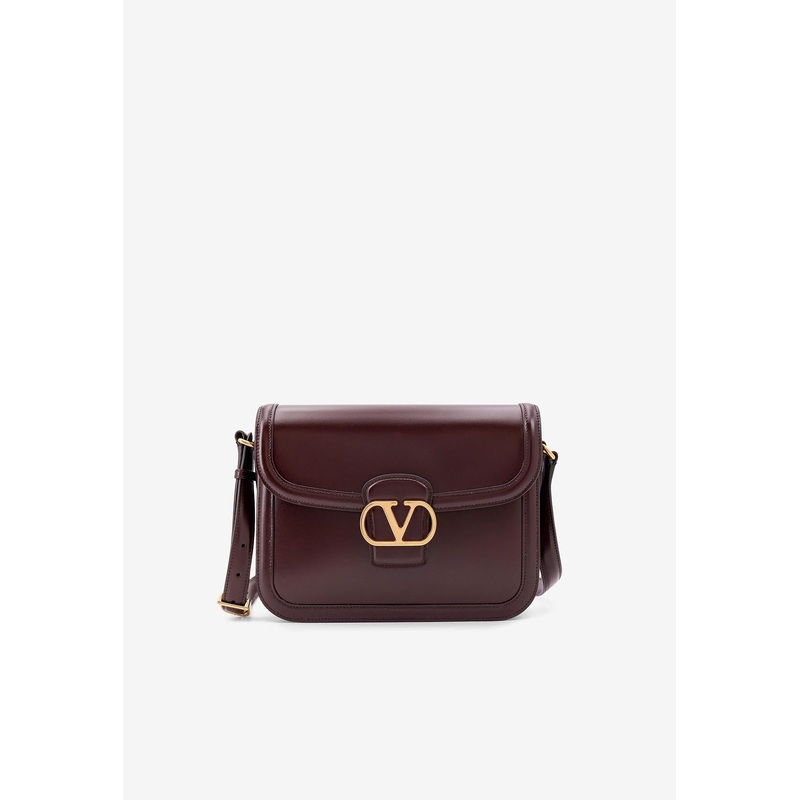 9TO5 VLogo Shoulder Bag in Smooth Leather