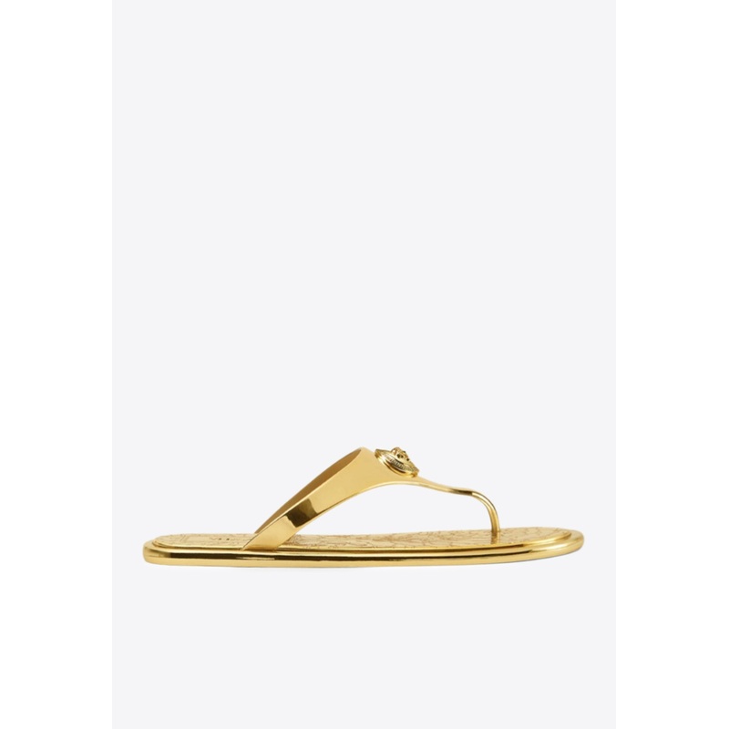 Alia Metallic Flat Sandals