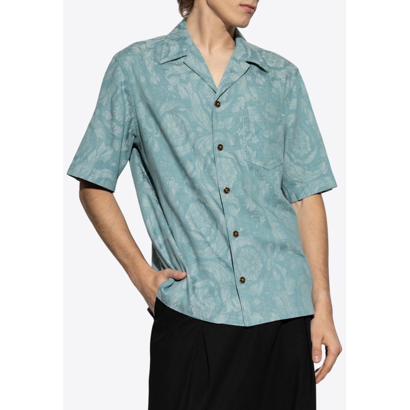 Barocco Jacquard Denim Shirt