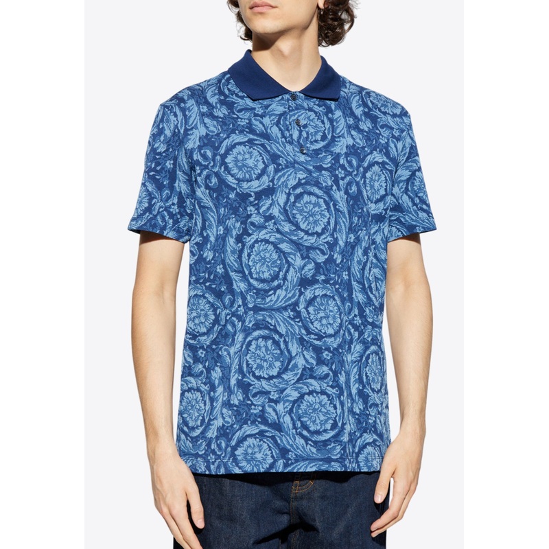 Barocco Jacquard Polo T-shirt