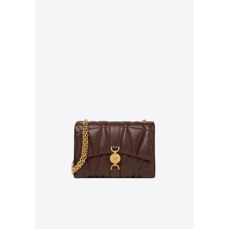 Kleio Quilted Leather Crossbody Bag