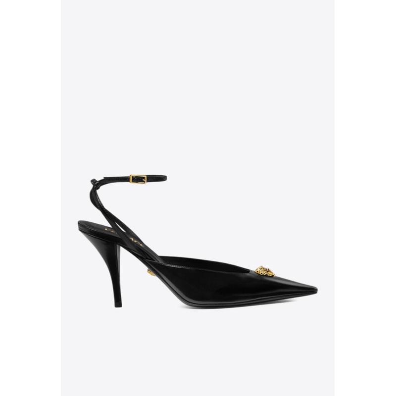 La Medusa 85 Calf Leather Slingback Pumps