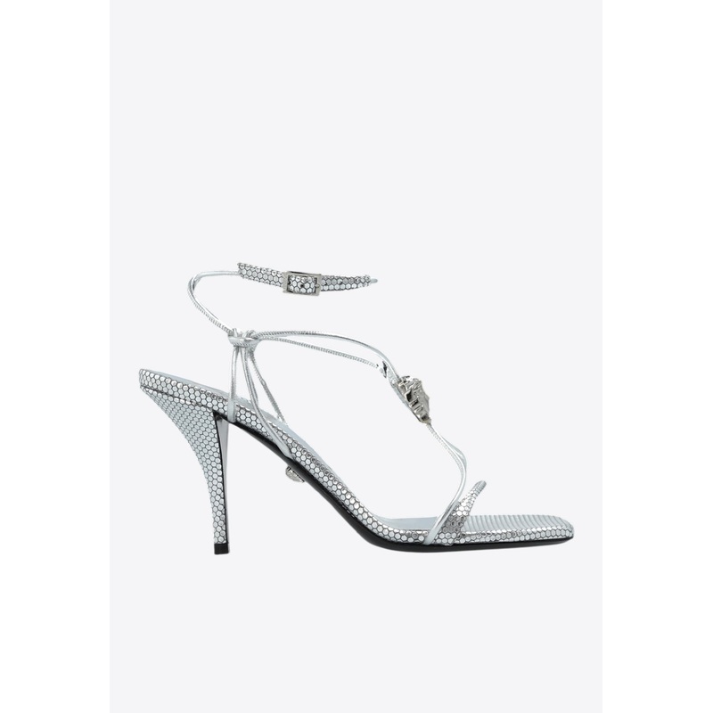 La Medusa 85 Metallic-Leather Sandals
