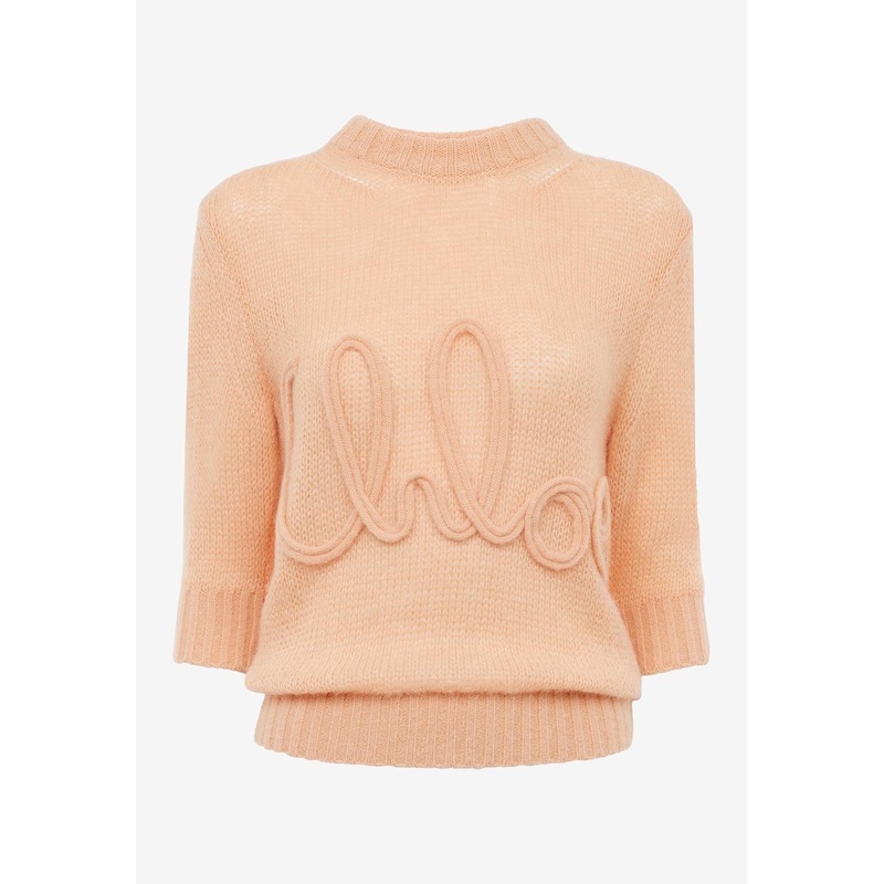 Logo-Applique Knit Sweater