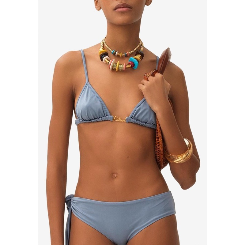 Logo Plate Bikini Top