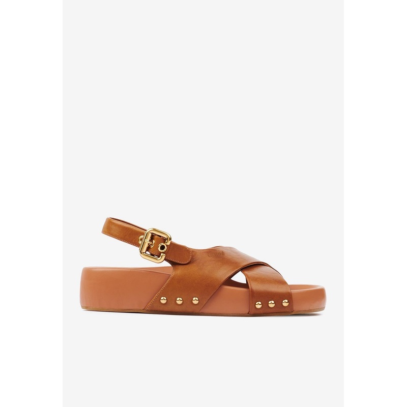 Mae Calf Leather Slingback Sandals