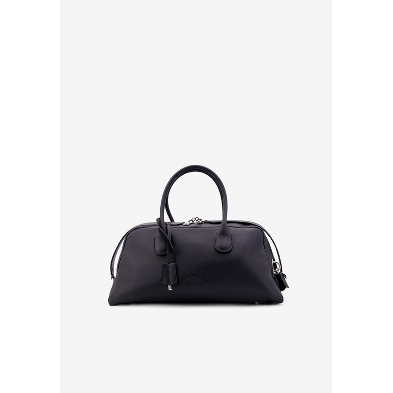 Medium Darsena Leather Duffel Bag with Padlock