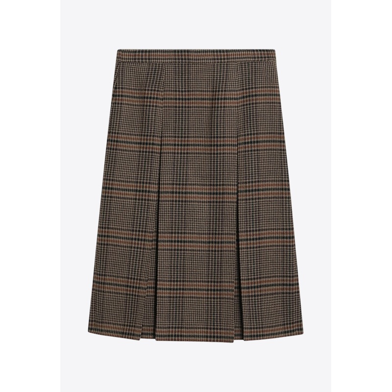 Prince of Wales Midi Skirt