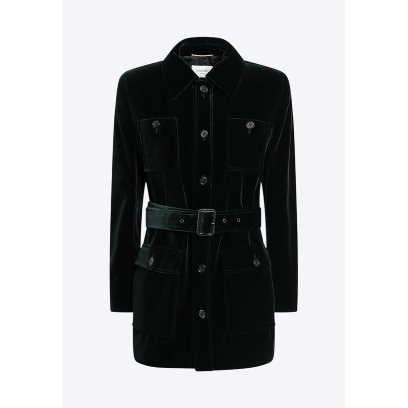 Saharienne Velvet Tunic Jacket