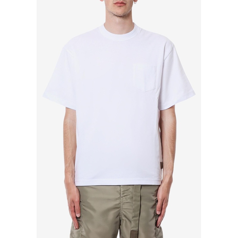 Side-Zip Crewneck T-shirt