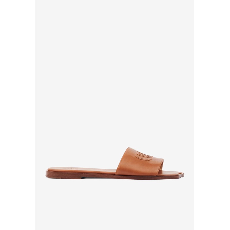 Soleil Calf Leather Flat Sandals