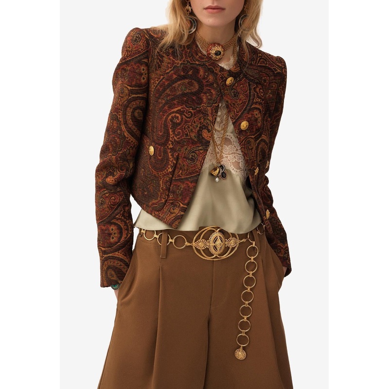 Tapestry Jacquard Tailored Jacket