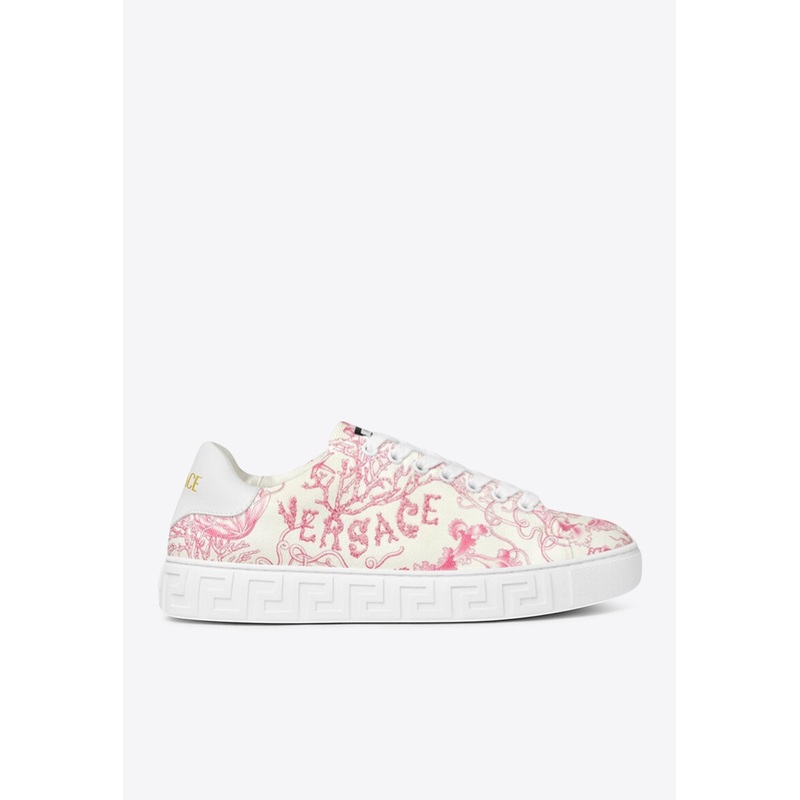 Underwater Barocco Greca Low-Top Sneakers