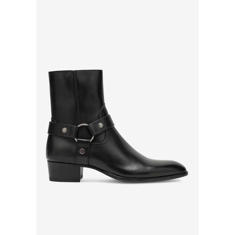 Wyatt 40 Harness Leather Ankle Boots